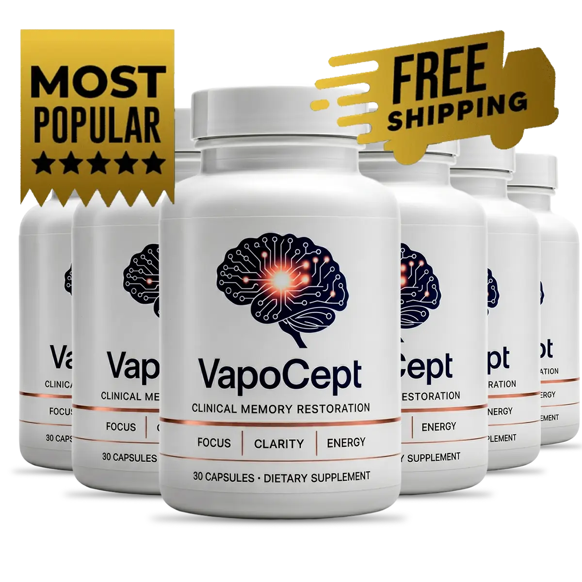 6 bottles of VapoCept - 180 day supply